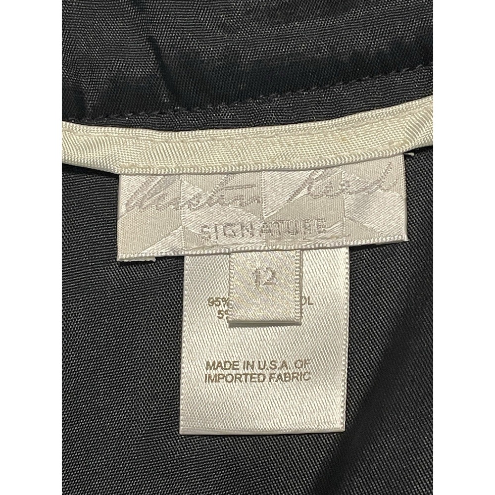 Austin Reed Black Virgin Wool Cashmere Waffle Knit Pencil Skirt Size 12 - Picture 3 of 6